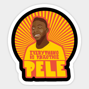 Pele - Famous footballers - brasil Sticker